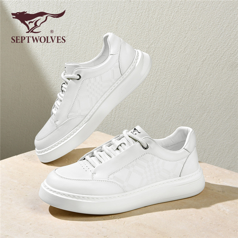 七匹狼春季新款休闲百搭小白鞋