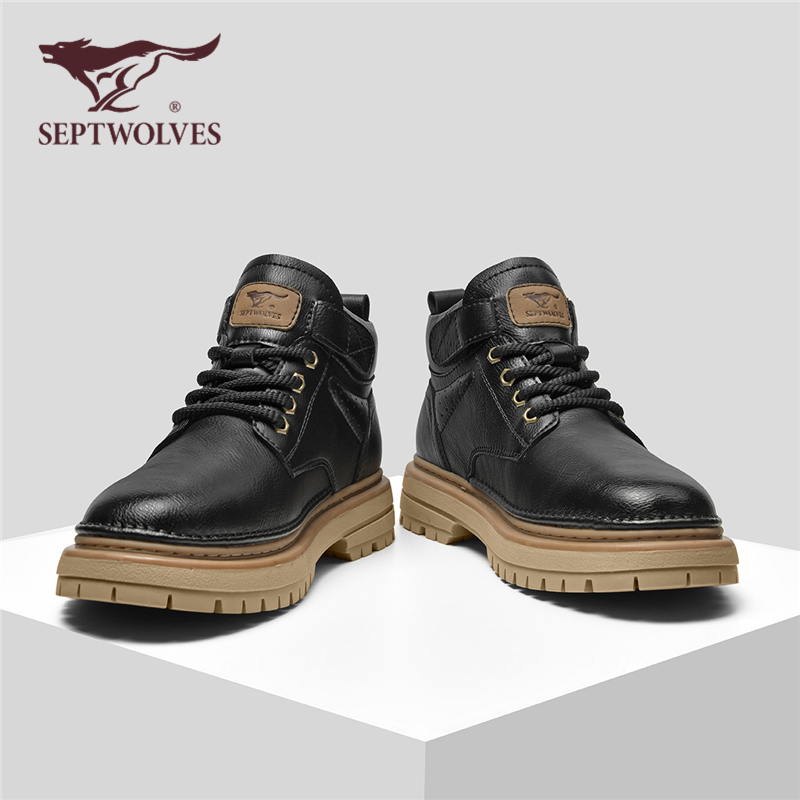 七匹狼男士冬季马丁靴