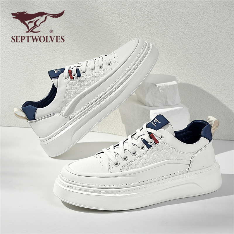 七匹狼春季新款百搭时尚小白鞋