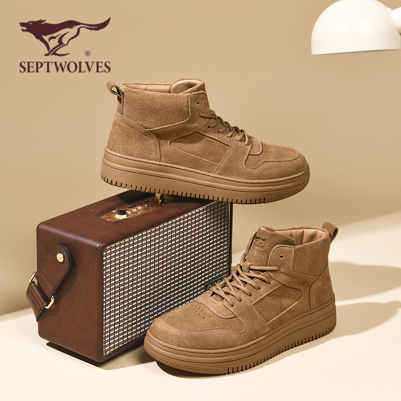 七匹狼男士休闲英伦马丁靴