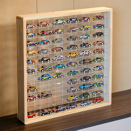 玩具合金车模型展示盒架子风火轮多美卡亚克力收纳盒可壁挂展示架