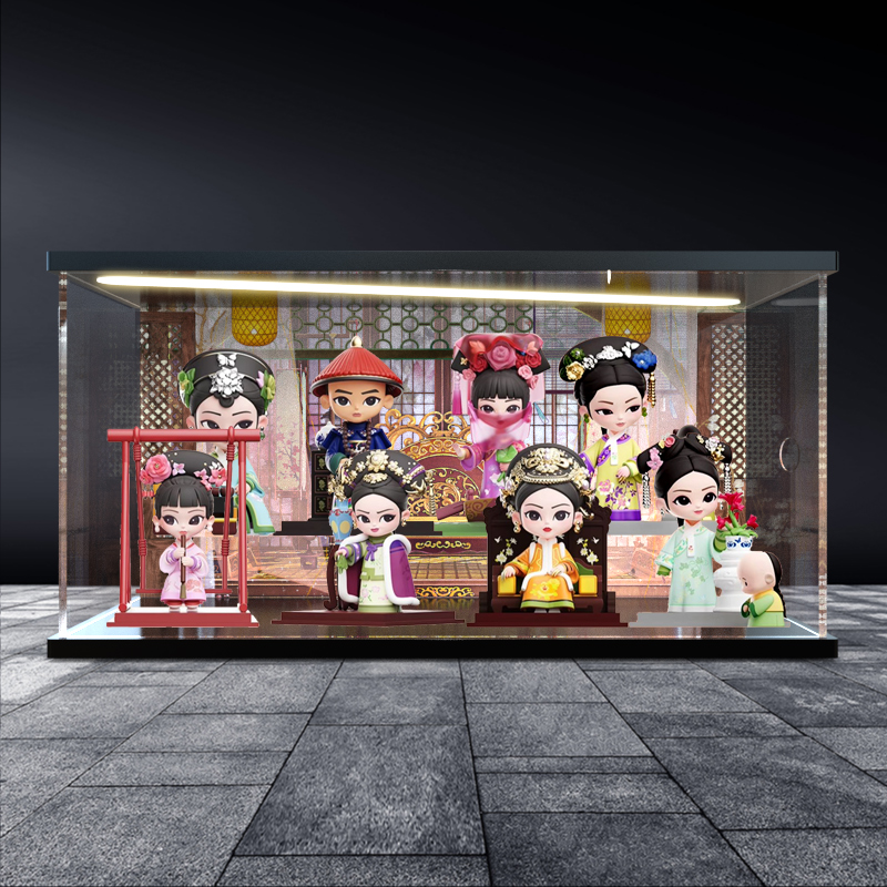 灯光防尘罩适用《甄嬛传》官方系列手办第三代盲盒手办场景展示盒