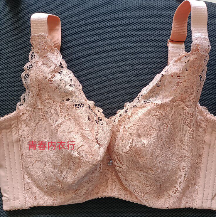 纤妍正品五排扣全调整文胸蕾丝薄款侧收副乳内衣胸罩奶罩BW0433