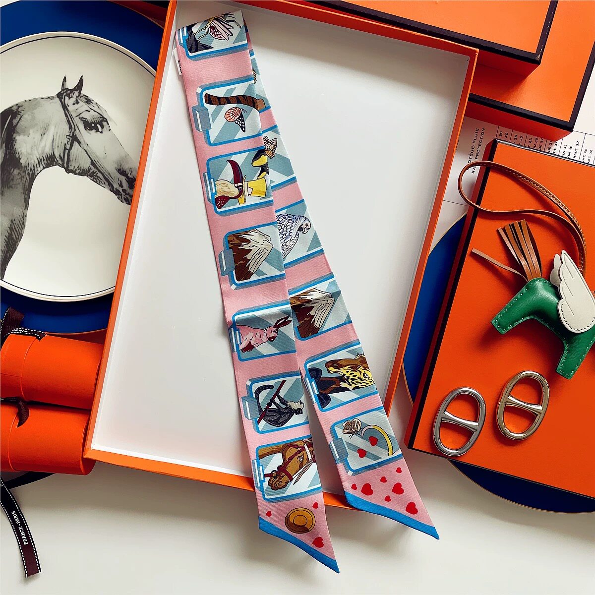 绑包丝带窄长条斜纹真丝丝巾包包手柄绑带法式发带双面系脖小飘带