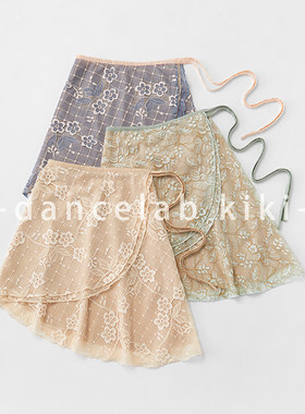 dancelabkiki系带裙双层蕾丝