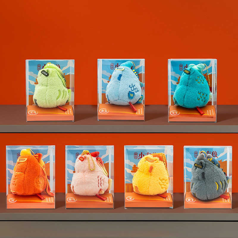 故宫小吉兽毛绒布艺玩具 脊兽公仔玩偶手办摆件挂饰钥匙链扣挂件