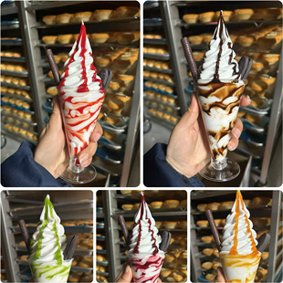 仿真高脚杯冰淇淋模型甜品仿真水果高脚杯模型冰淇淋样品展示
