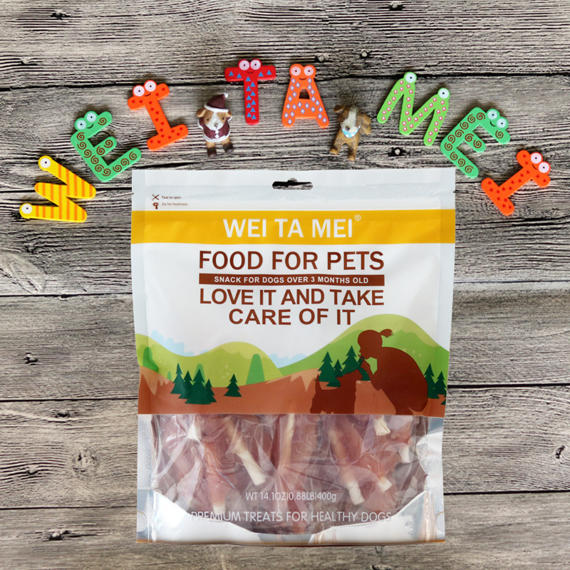 WEITAMEI犬零食鸡小胸串牛皮卷狗狗鸡肉营养磨牙洁齿肉干金毛柯基