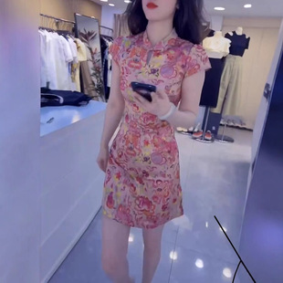 今年流行特惠25589大爱美依缘2025夏季新款新中式盘扣修身显瘦