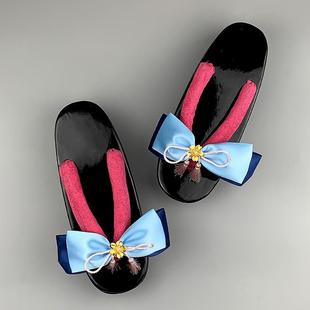 神里绫华cos木屐鞋原神神里凌华周边动漫人物稻妻木屐人字拖道具