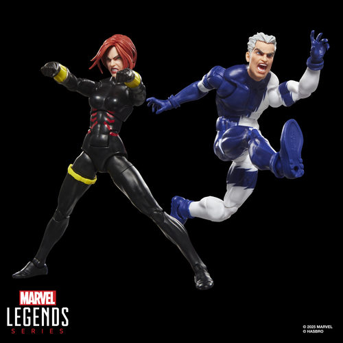 【新品现货】孩之宝漫威MarvelLegends 黑寡妇与快银 6寸可动人偶