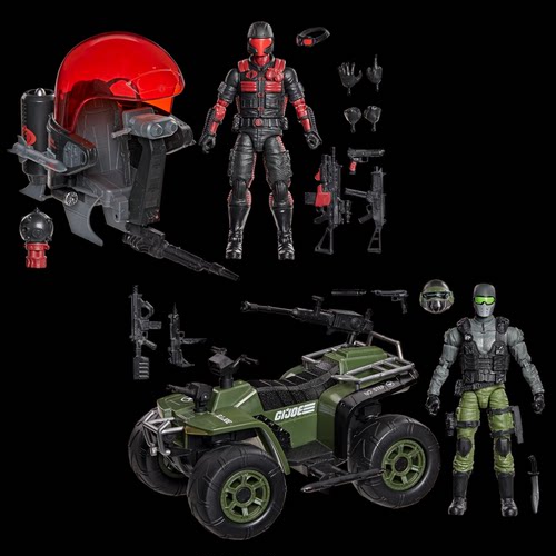 【新品现货】孩之宝特种部队蛇眼附全地形车VS潜行蛇魔附飞行器