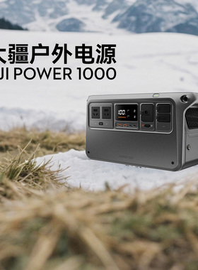DJI大疆户外移动电源220V Power1000 便携大容量蓄电池直播夜市