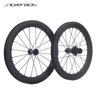 轻便耐用SILVEROCK SR38C碳纤维轮组349圈刹C夹风行国布折叠车