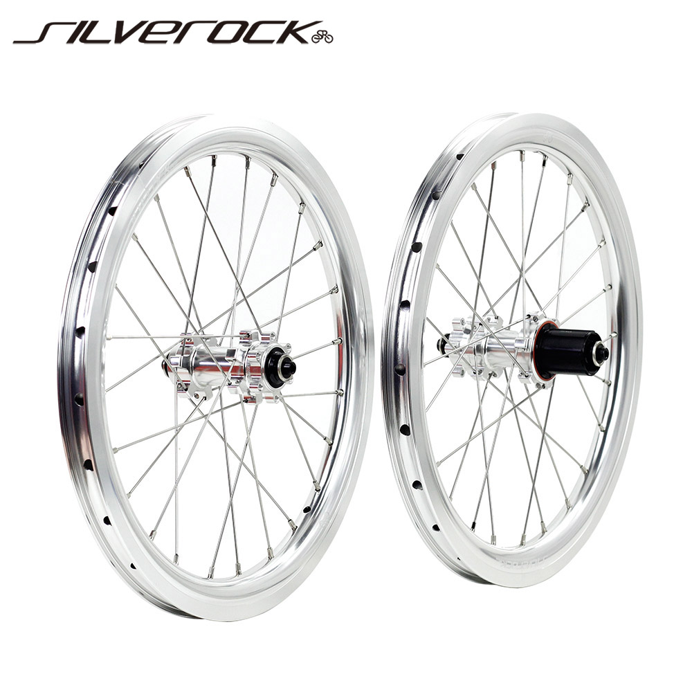 SILVEROCK SR30A碟刹轮组16寸349大 行K3P折叠车自行车改装铝轮