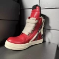 Red inverted triangle thick band