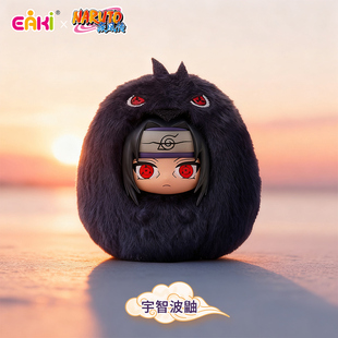 新品上市火影忍者疾风传萌嘟嘟盲盒鸣人佐助卡卡西毛绒挂件礼物