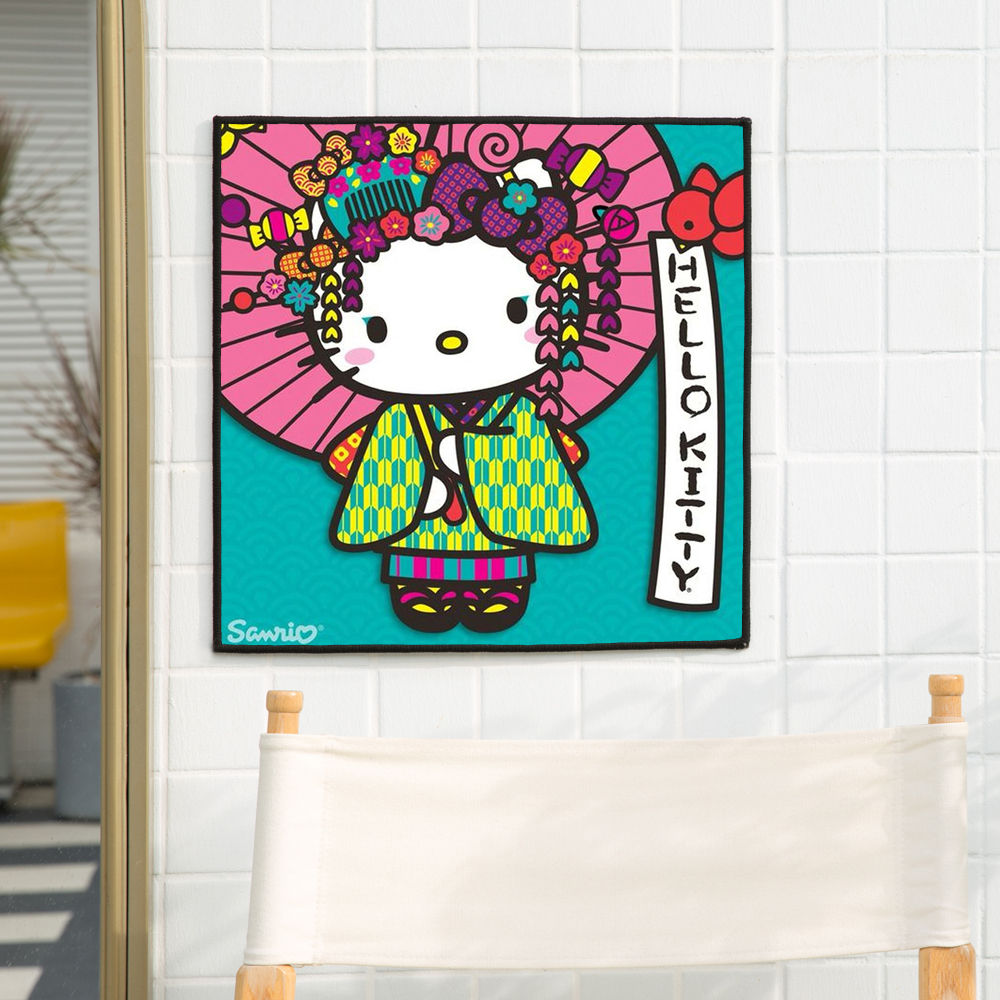 动漫挂毯床头背景墙挂布竖版凯蒂猫布艺装饰网红ins墙布挂毯宿舍