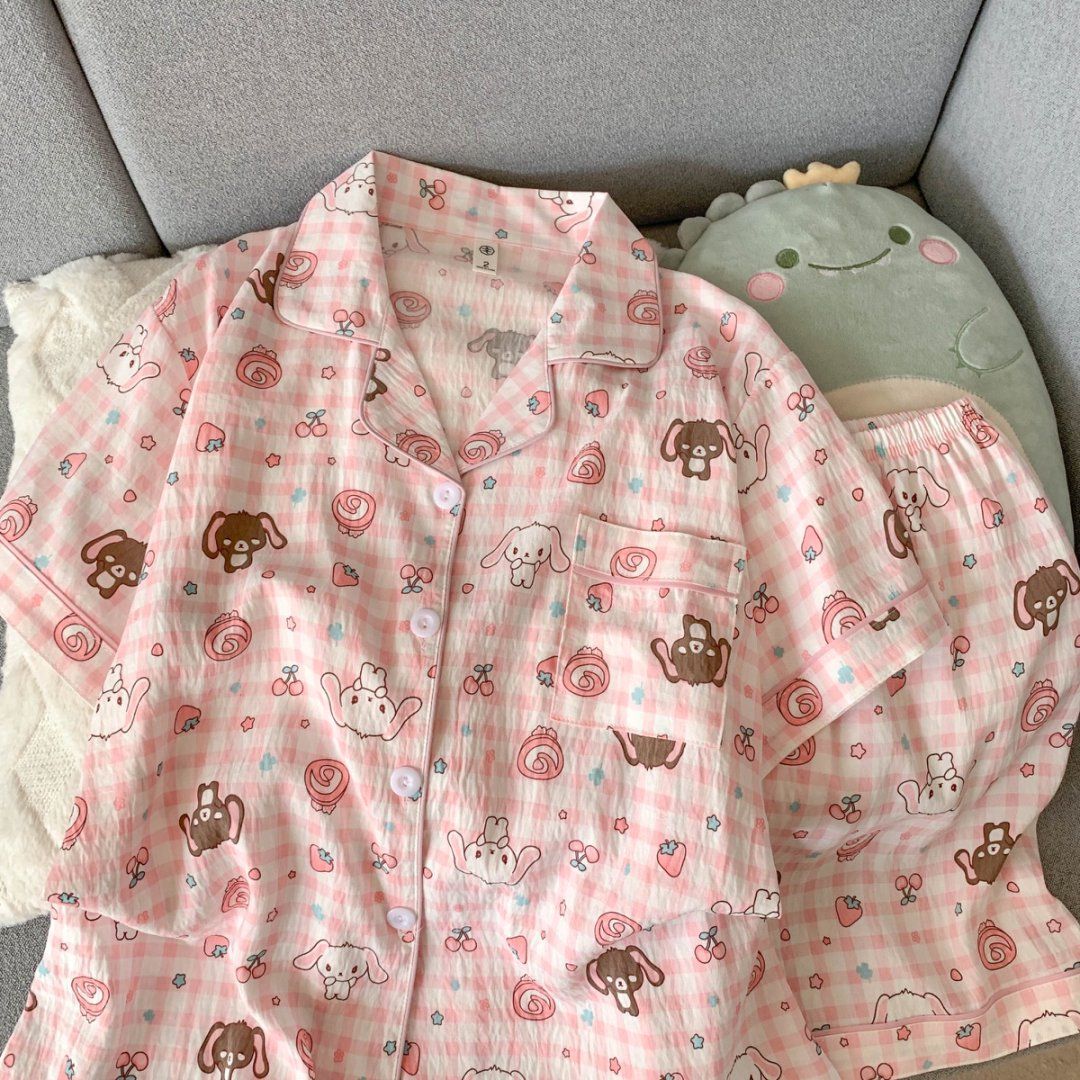 睡衣女款2025新款夏洋气独特别致短袖短裤家居服套装两件套可外穿