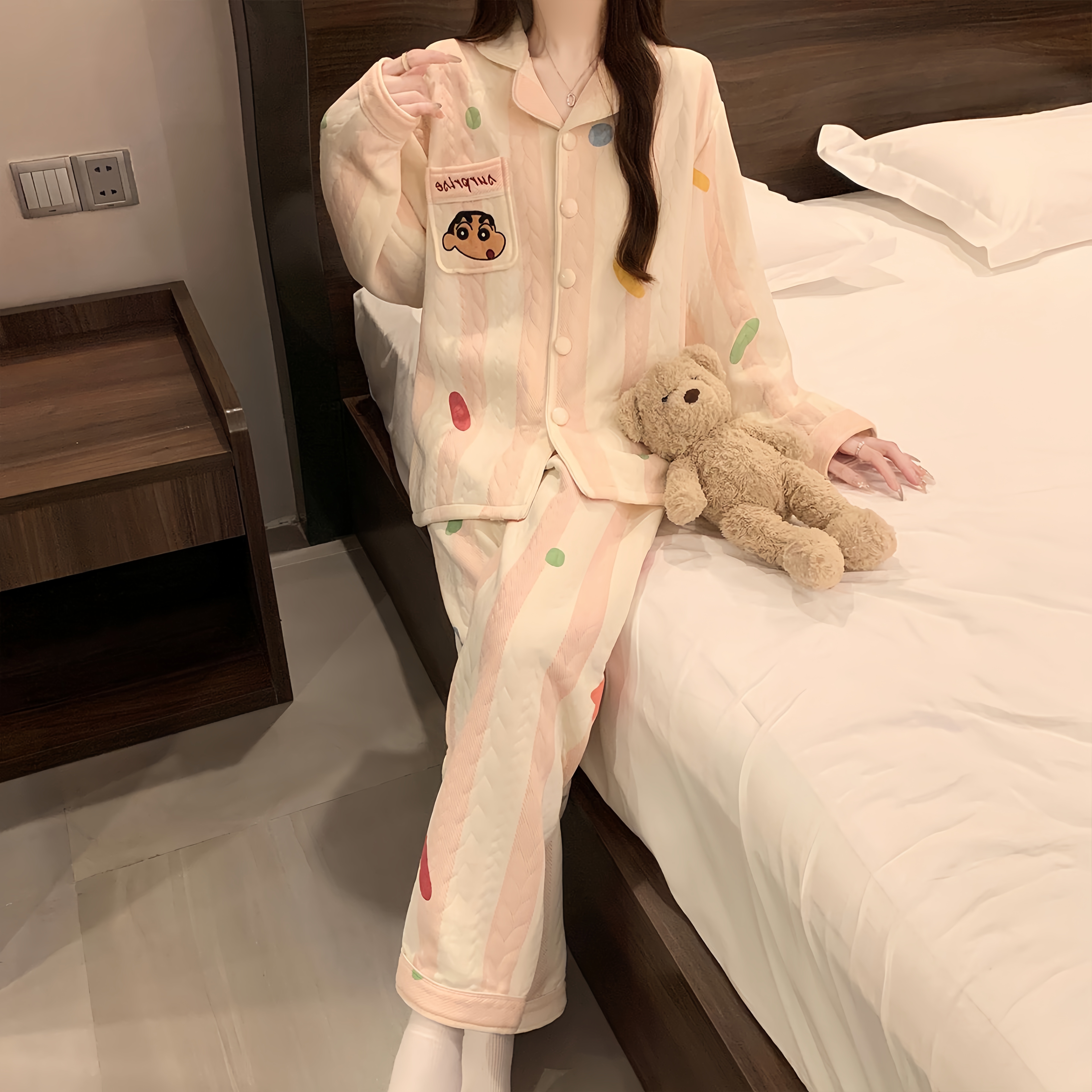 女士睡衣冬季2025新款加绒加厚