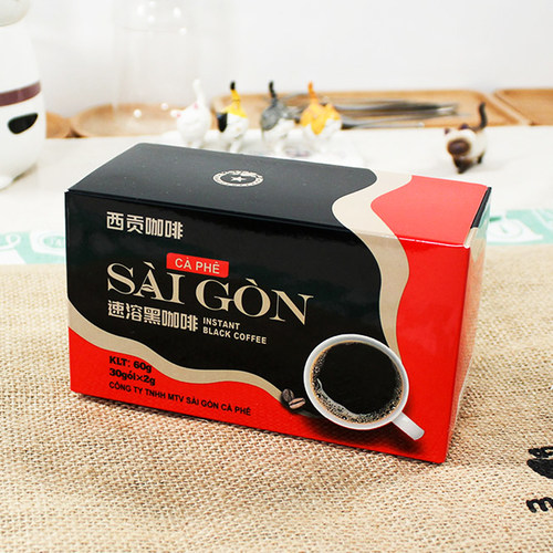 越南西贡醇香提神黑咖啡盒装