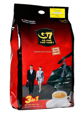 越南原装进口中原G7三合一速溶咖啡100条1600g越南版特浓原味提神