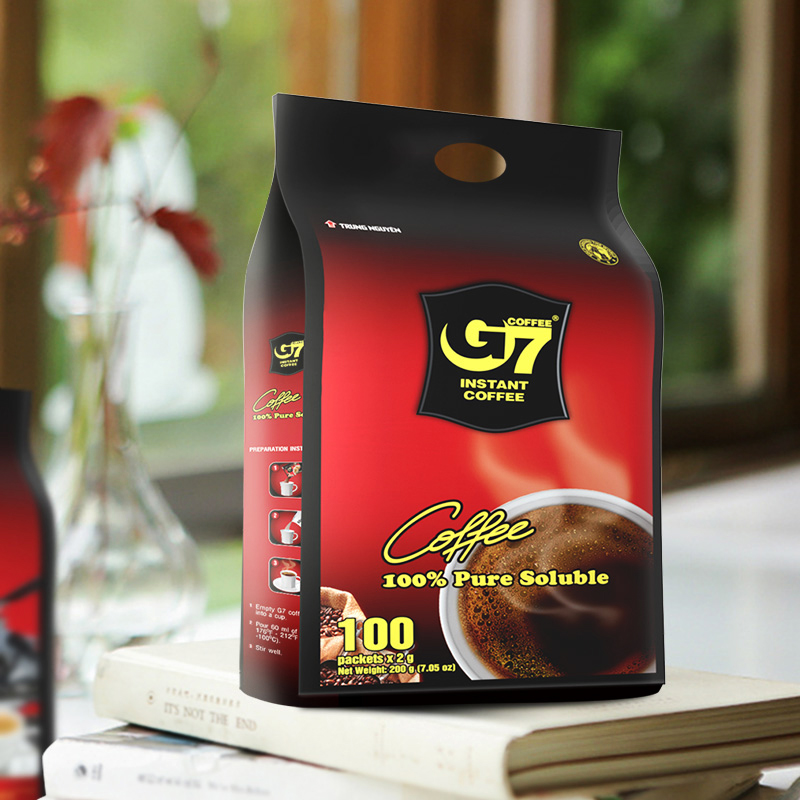 越南原装进口G7纯黑咖啡正品