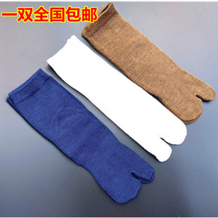 分趾袜女夏二趾大拇指分开的二指中筒袜子分指袜分脚趾头两指长袜