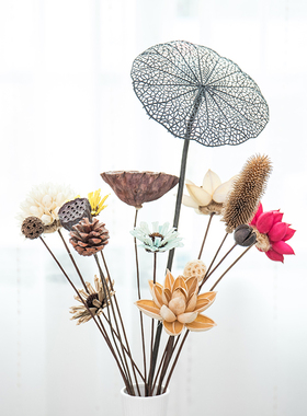 禅意干花花束套装手工插花艺干果