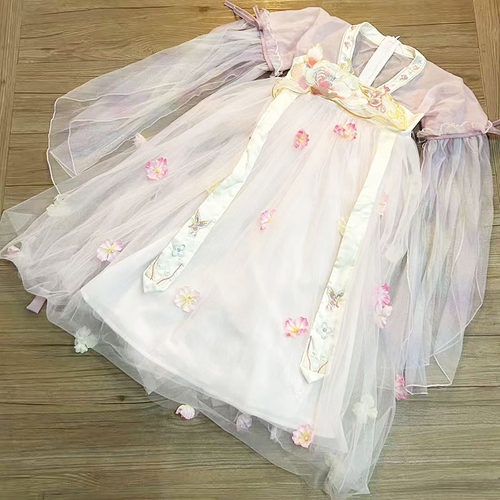 女童中大童春夏装连衣裙汉服裙子
