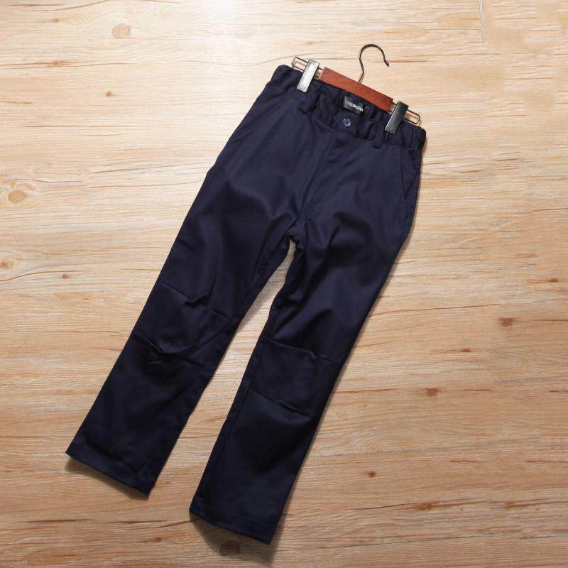 童装休闲长裤春季装新款男童中大童纯棉微弹双层裤子男孩小脚裤潮