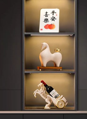 新中式创意马摆件办公室老板桌面装饰摆件客厅电视柜酒柜玄关礼品