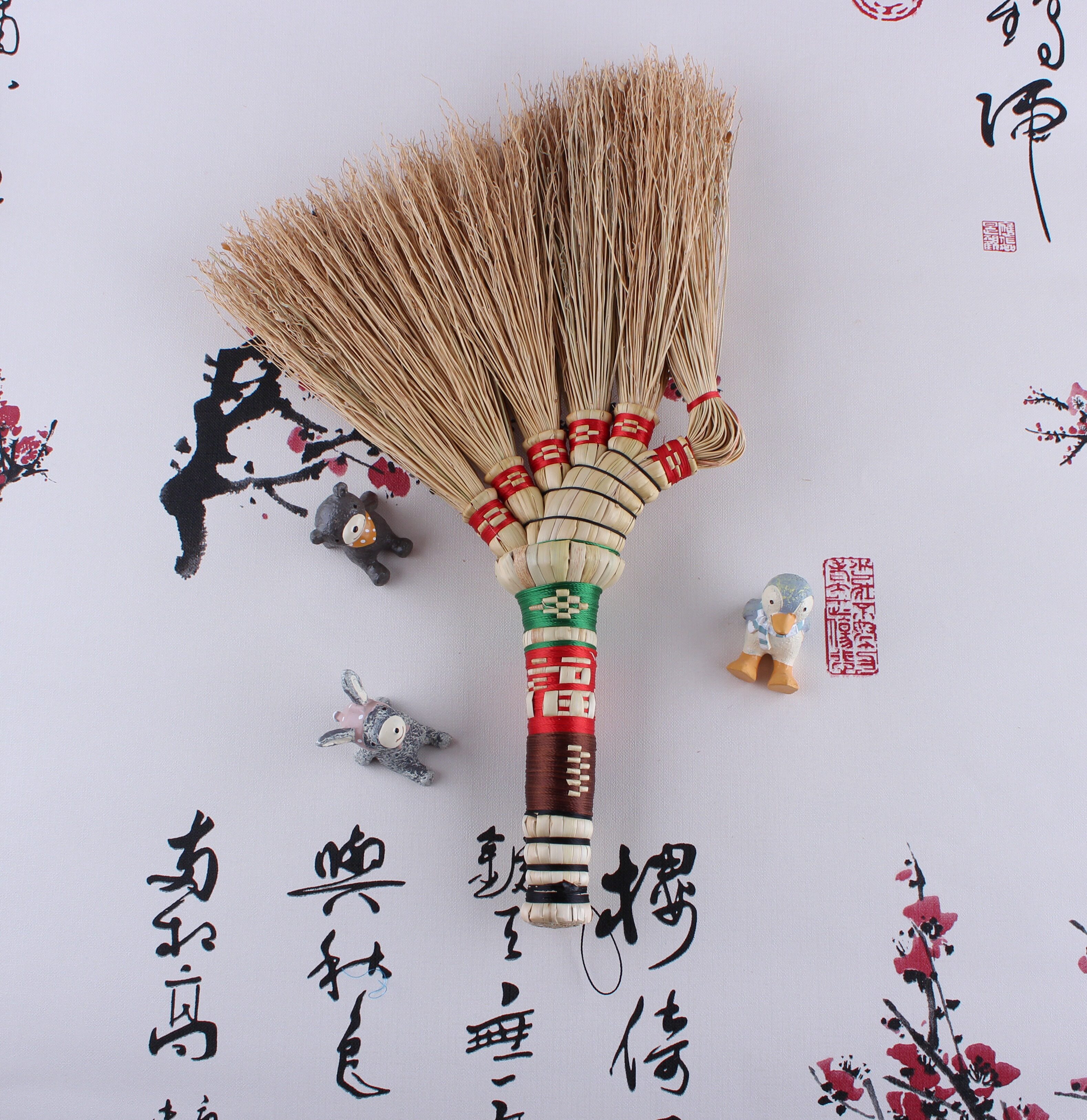 手工编织礼物床扫车农家环保扫笤帚老式高粱苗老式东北笤帚疙瘩