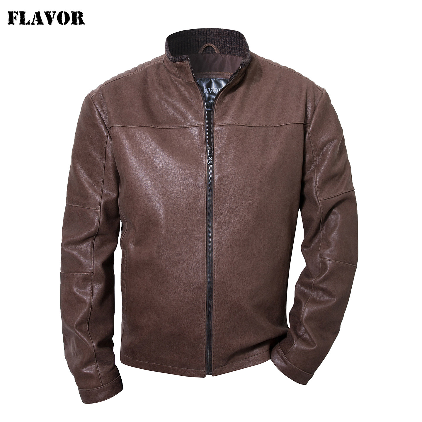 FLAVOR/佛兰诺2026新款真皮皮夹克男 牛皮皮衣外套美式复古短款