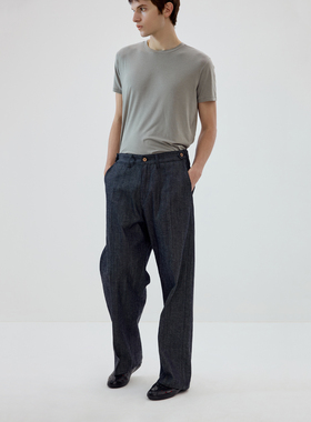 Simple Project*Selvedge Straight Cut Jeans轻磅苎麻直筒原牛