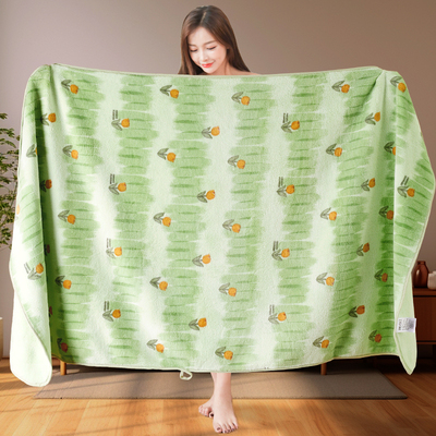 郁金香不掉毛家用加厚浴巾裹巾