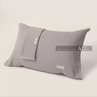 全棉真爱条纹枕巾一对52×78