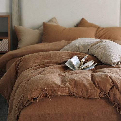 美拉德皱皱纱全棉四件套亲肤柔软