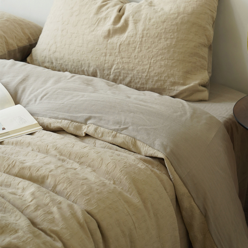 轻奢质感｜A类母婴级垞寂风纯棉床上四件套提花被套全棉亲肤柔软