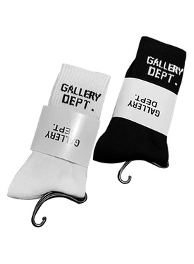 艺术GalleryDept秋冬长筒毛巾袜字母袜街头纯色运动袜子男女棉袜