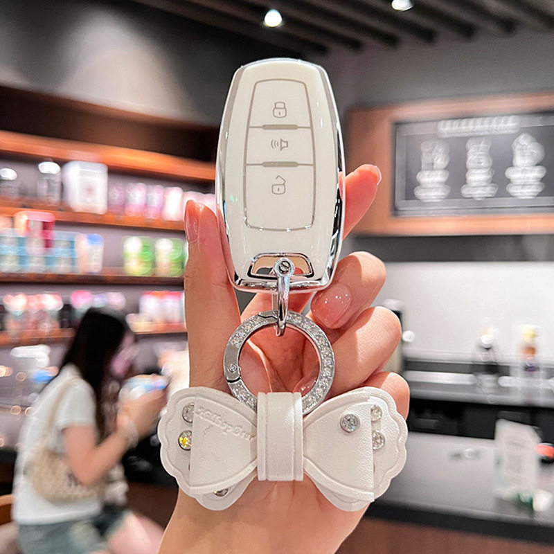 适用长城哈弗h2钥匙套3键老款红蓝标哈佛酷派H6COUPE汽车扣全包壳图片