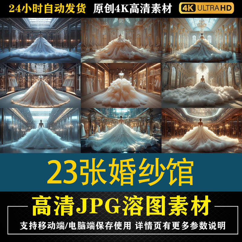 174.23张婚纱馆服装设计参考cos合成影楼后期修图背景素材PS底图