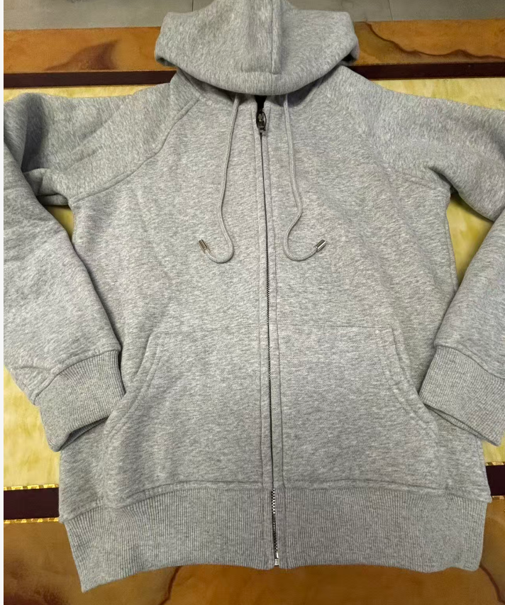 thumbnail for Cross-Border High-Quality Hooded Sweatshirts for Men and Women, Foreign Trade Women's Jackets, Full Cardigan with Metal Zipper
