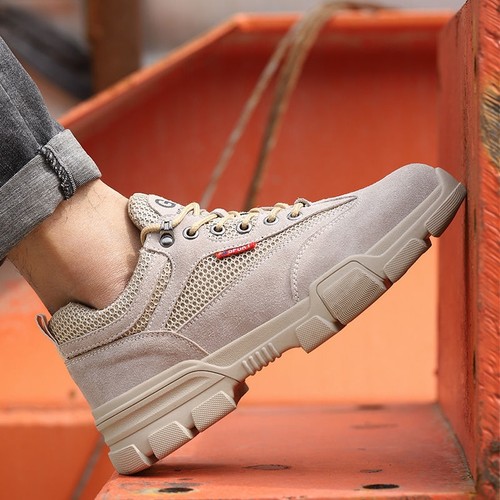 劳保鞋带钢板男春夏季防砸防刺穿防臭轻便软底钢包头透气工地超u.