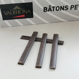 法芙娜48%黑巧克力棒1.6kg入炉耐高温冰淇淋饼干棒条装 饰烘焙原料