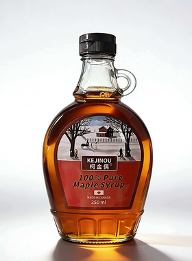 加拿大进口pure maple syrup柯金偶枫叶糖浆 100%纯枫糖浆250ml