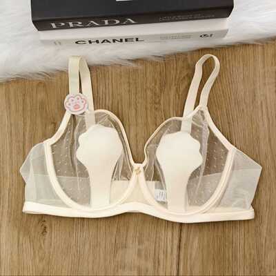 网纱正品软钢圈透气内衣防凸点