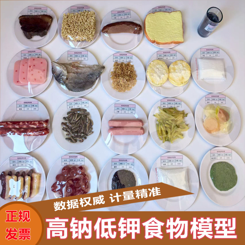 铭翼高钠低钾食物模型100g20件