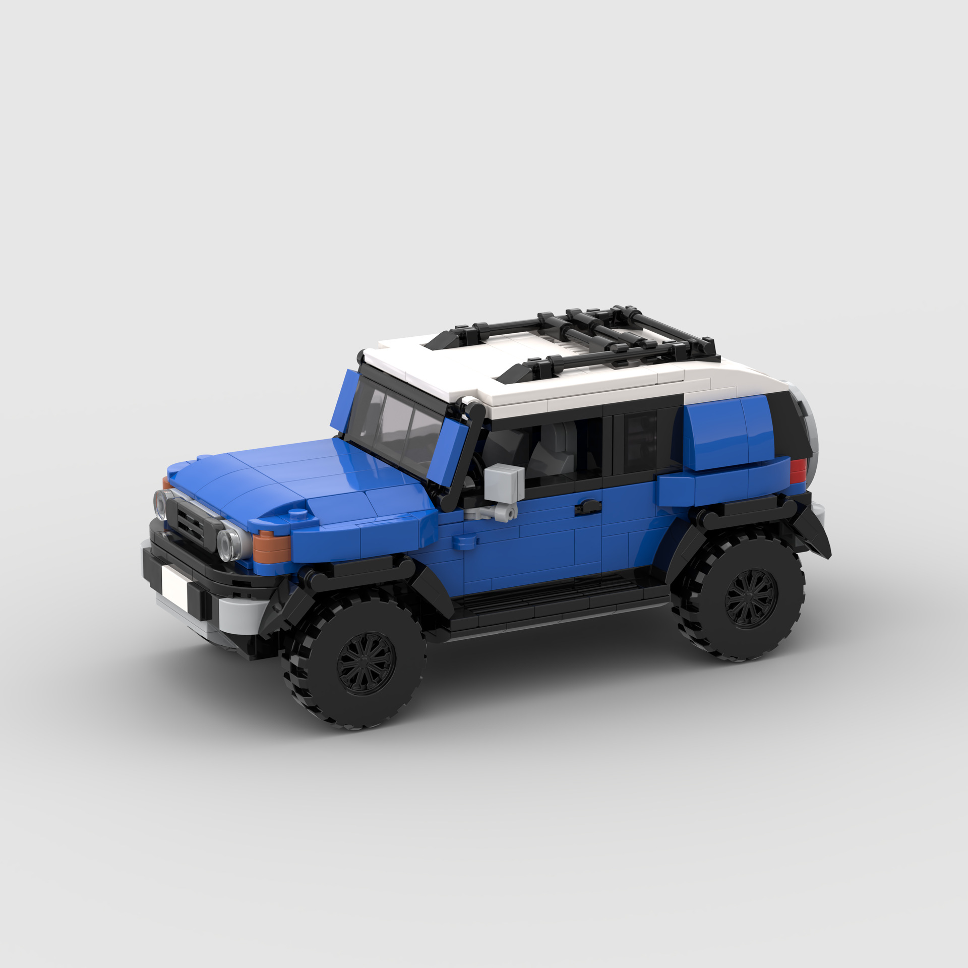 儿童益智玩具跑车赛车moc兼容FJ积木D010010