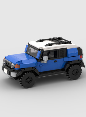 儿童益智玩具跑车赛车moc兼容FJ积木D010010